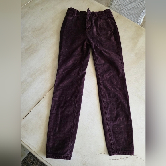 Free People Denim - *SOLD****FREE PEOPLE Corduroy Pants We The Free Deep Purple Size 27.